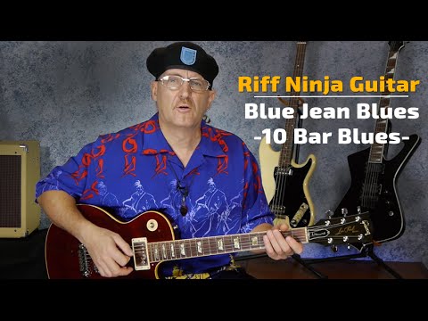 Blue Jean Blues on Guitar: A 10-Bar Blues Study in A Minor