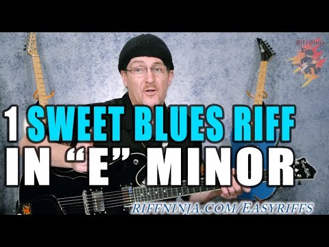 Blues Riff in E Minor With Chromatic Passing Notes