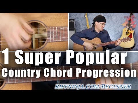 Country Chord Progression Guitar — The Walk-Down