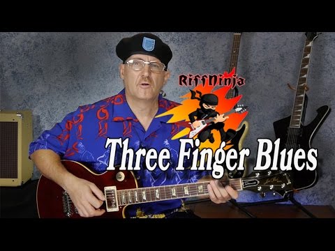 Three Finger Blues Guitar Lesson (Adding the Minor 7th)